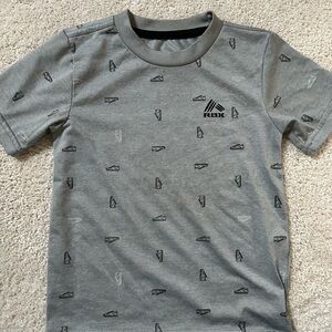 RBX Gray Short-Sleeve Tee with Mini Sneaker Print